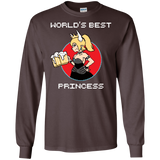 T-Shirts Dark Chocolate / S World's Best Princess Men's Long Sleeve T-Shirt