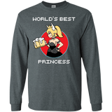 T-Shirts Dark Heather / S World's Best Princess Men's Long Sleeve T-Shirt