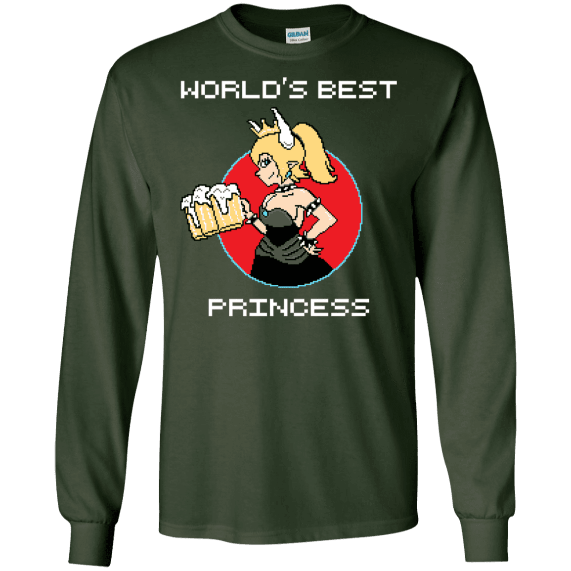 T-Shirts Forest Green / S World's Best Princess Men's Long Sleeve T-Shirt