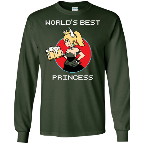 T-Shirts Forest Green / S World's Best Princess Men's Long Sleeve T-Shirt