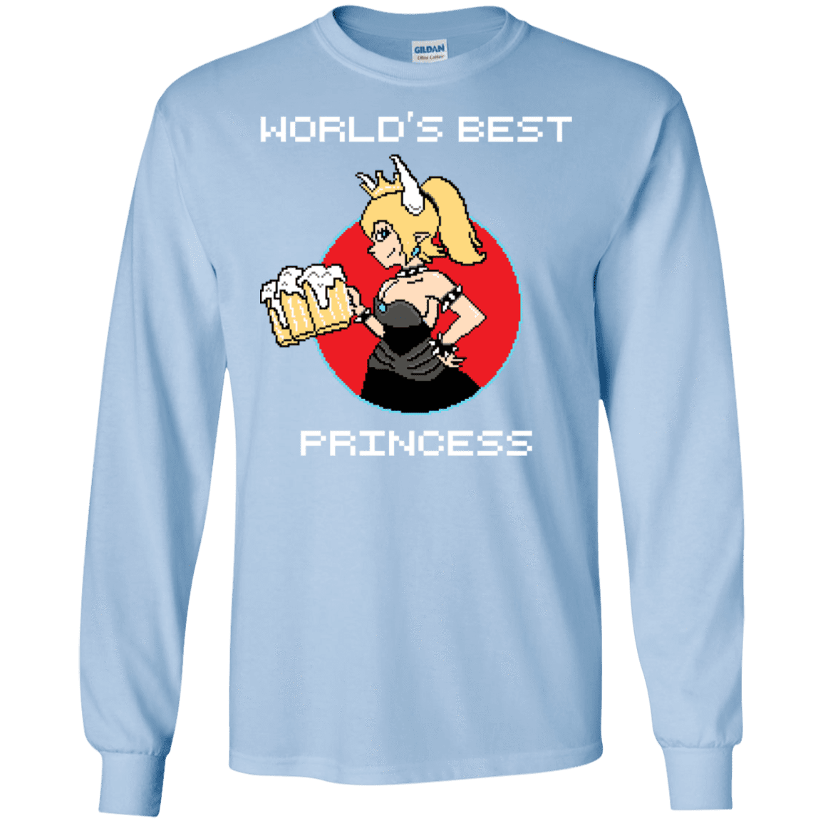 T-Shirts Light Blue / S World's Best Princess Men's Long Sleeve T-Shirt