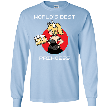 T-Shirts Light Blue / S World's Best Princess Men's Long Sleeve T-Shirt