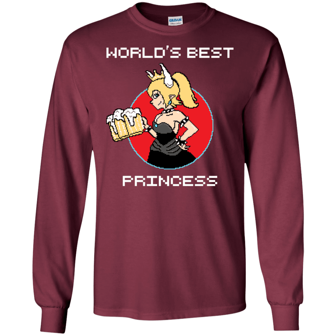 T-Shirts Maroon / S World's Best Princess Men's Long Sleeve T-Shirt