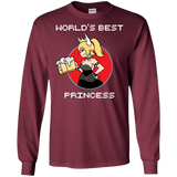 T-Shirts Maroon / S World's Best Princess Men's Long Sleeve T-Shirt