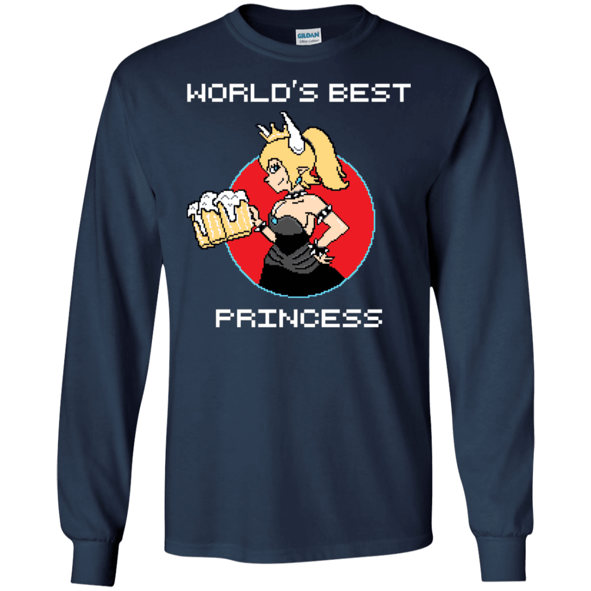 T-Shirts Navy / S World's Best Princess Men's Long Sleeve T-Shirt