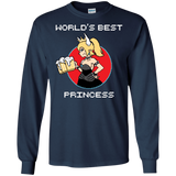 T-Shirts Navy / S World's Best Princess Men's Long Sleeve T-Shirt