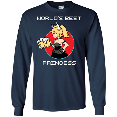 T-Shirts Navy / S World's Best Princess Men's Long Sleeve T-Shirt