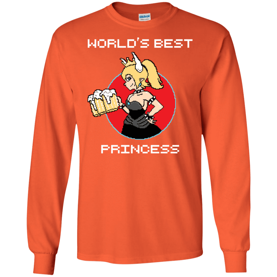 T-Shirts Orange / S World's Best Princess Men's Long Sleeve T-Shirt