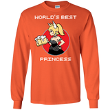 T-Shirts Orange / S World's Best Princess Men's Long Sleeve T-Shirt