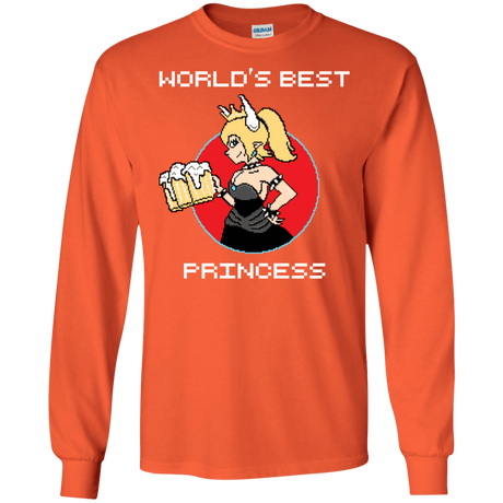 T-Shirts Orange / S World's Best Princess Men's Long Sleeve T-Shirt