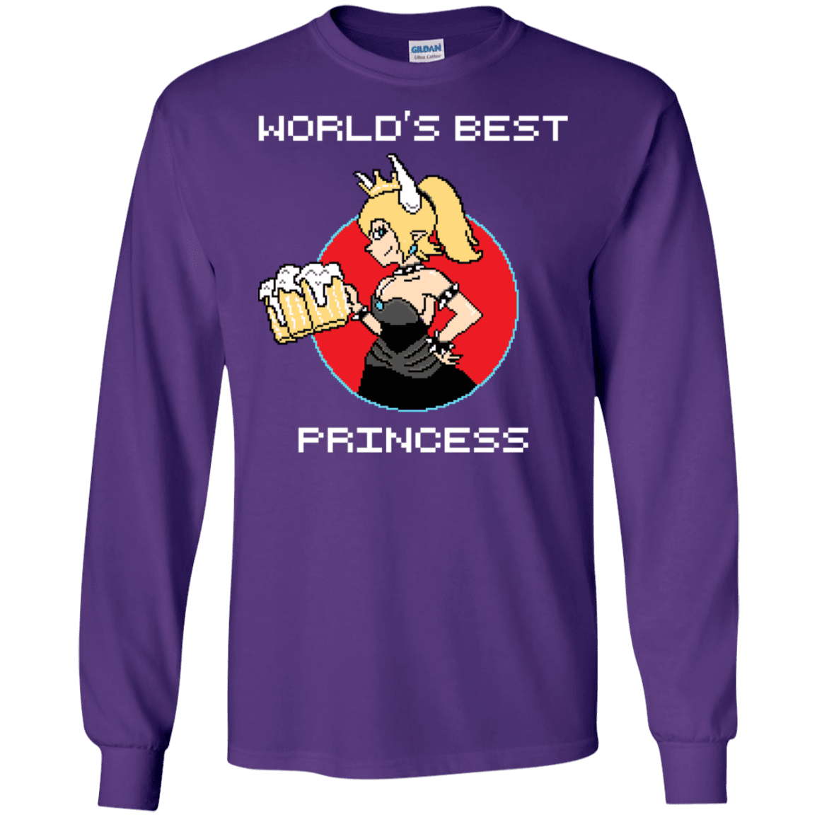 T-Shirts Purple / S World's Best Princess Men's Long Sleeve T-Shirt