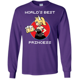 T-Shirts Purple / S World's Best Princess Men's Long Sleeve T-Shirt