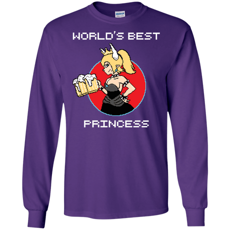 T-Shirts Purple / S World's Best Princess Men's Long Sleeve T-Shirt