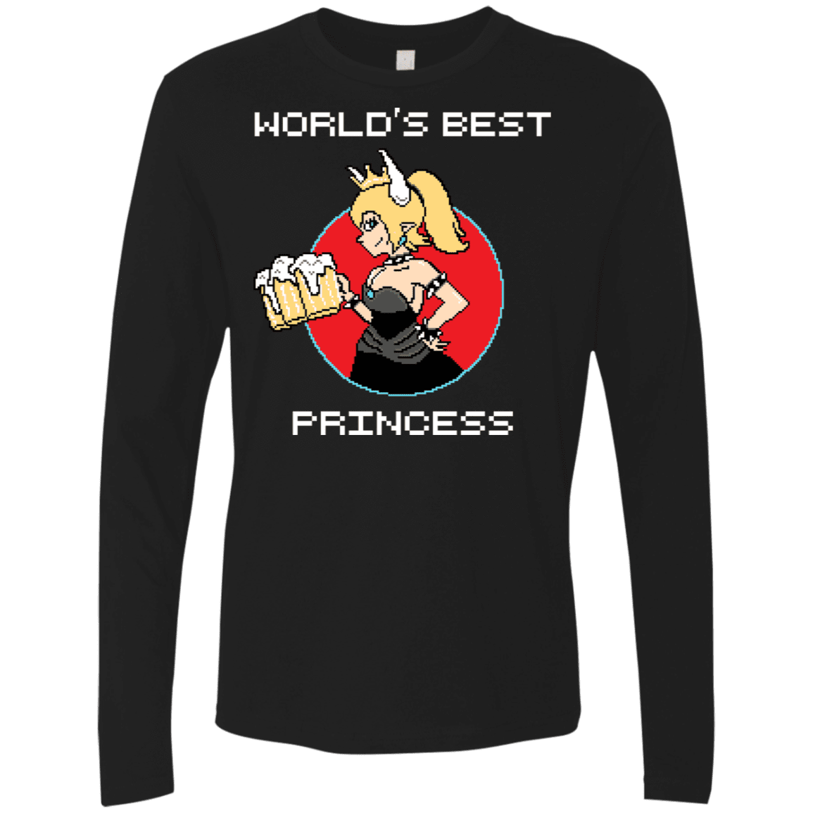 T-Shirts Black / S World's Best Princess Men's Premium Long Sleeve