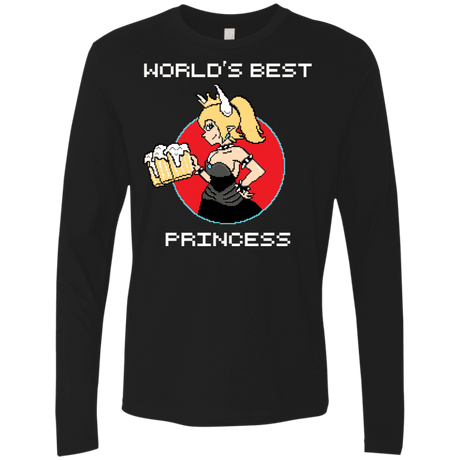 T-Shirts Black / S World's Best Princess Men's Premium Long Sleeve