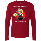 T-Shirts Cardinal / S World's Best Princess Men's Premium Long Sleeve