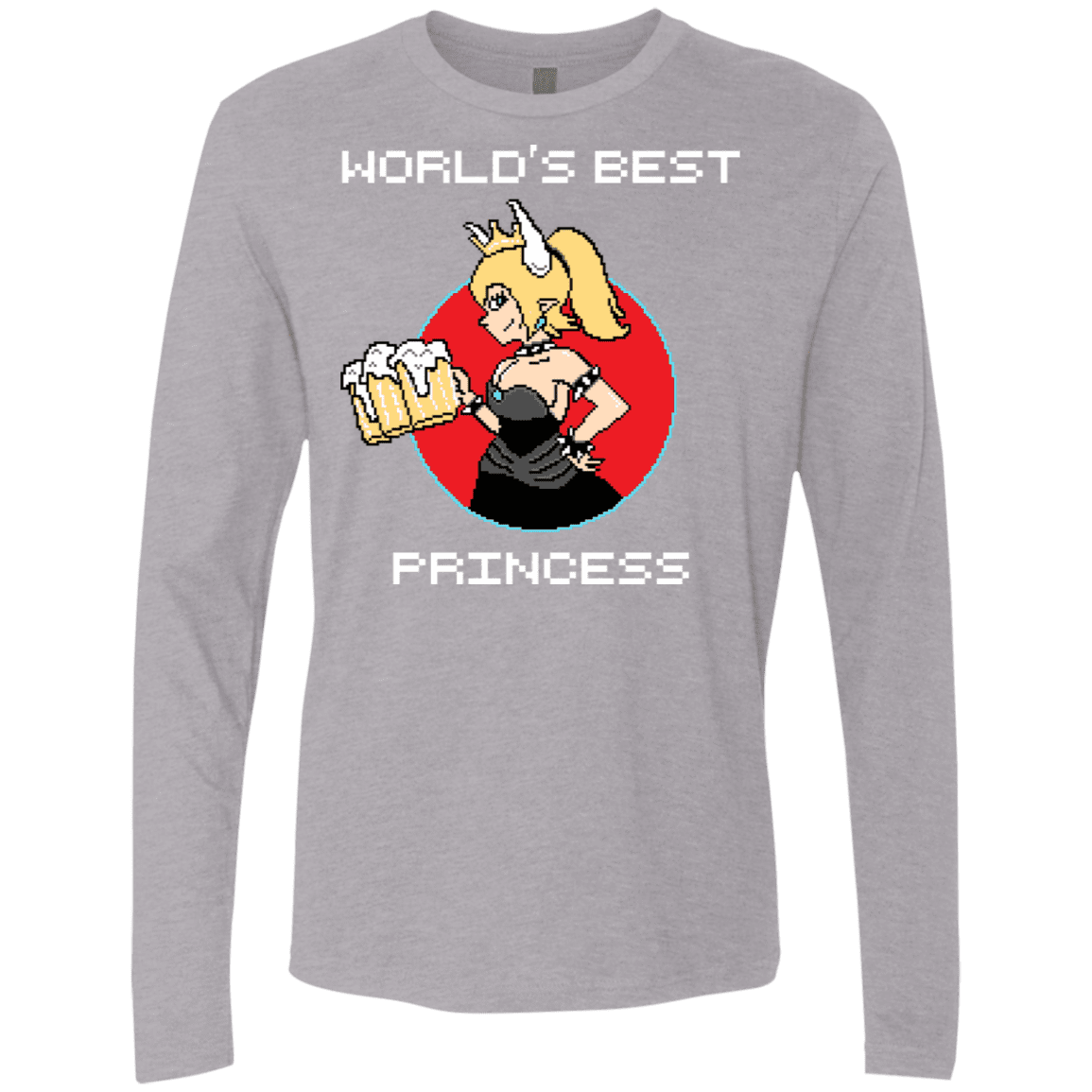 T-Shirts Heather Grey / S World's Best Princess Men's Premium Long Sleeve