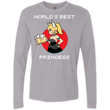 T-Shirts Heather Grey / S World's Best Princess Men's Premium Long Sleeve