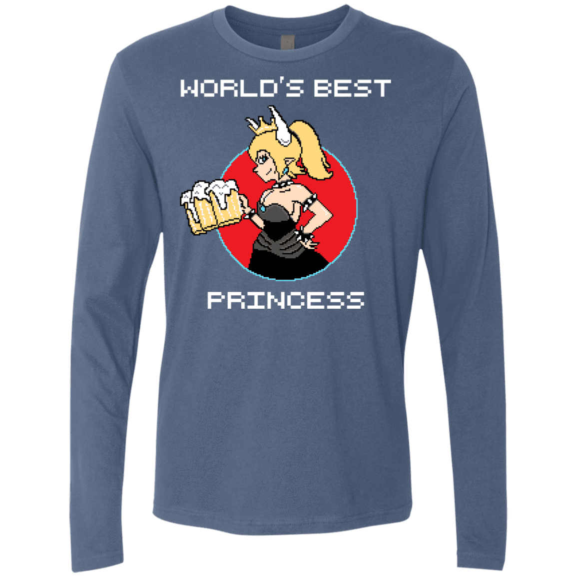 T-Shirts Indigo / S World's Best Princess Men's Premium Long Sleeve