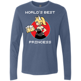 T-Shirts Indigo / S World's Best Princess Men's Premium Long Sleeve