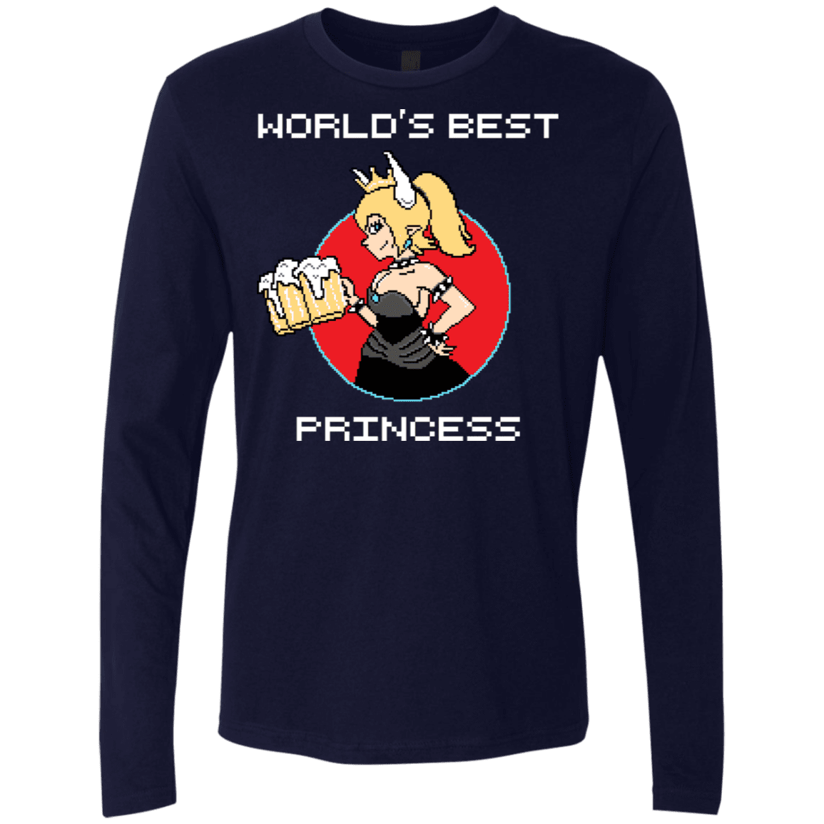 T-Shirts Midnight Navy / S World's Best Princess Men's Premium Long Sleeve