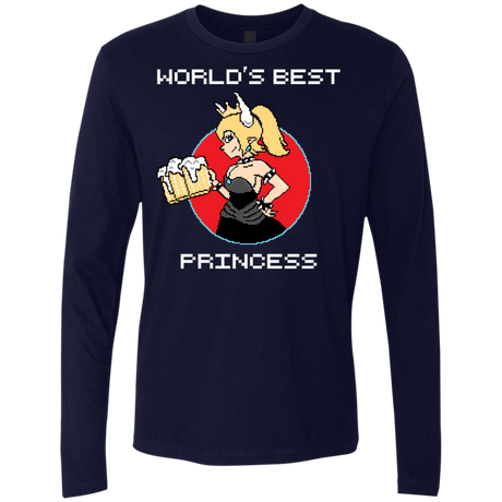 T-Shirts Midnight Navy / S World's Best Princess Men's Premium Long Sleeve