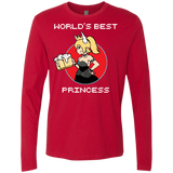 T-Shirts Red / S World's Best Princess Men's Premium Long Sleeve