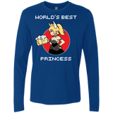 T-Shirts Royal / S World's Best Princess Men's Premium Long Sleeve