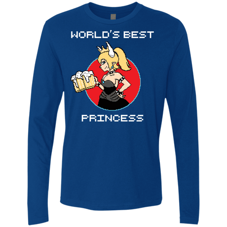 T-Shirts Royal / S World's Best Princess Men's Premium Long Sleeve