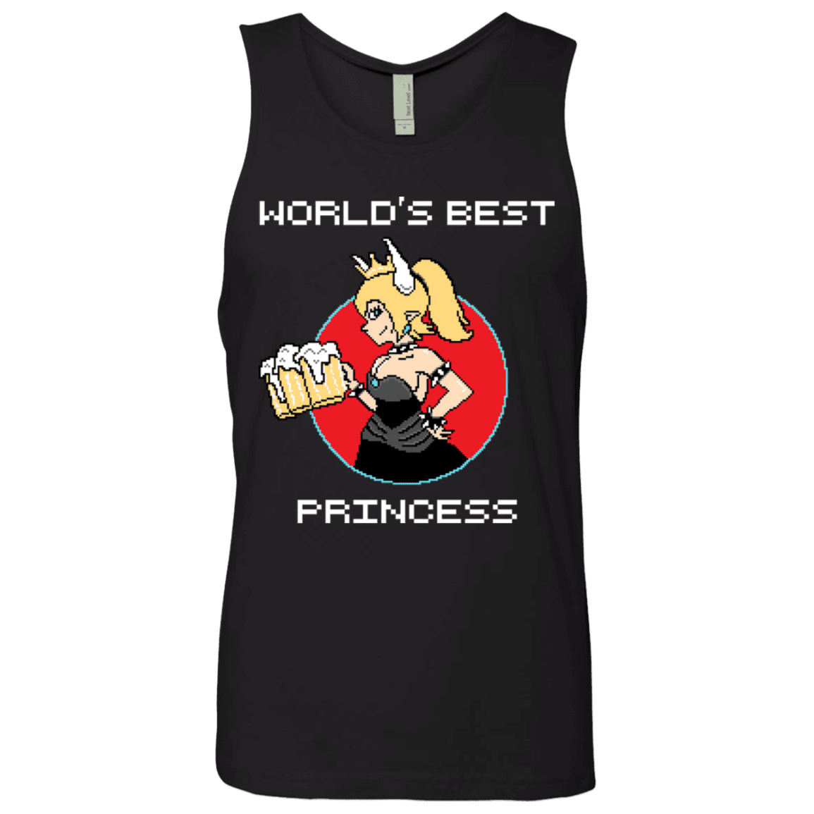 T-Shirts Black / S World's Best Princess Men's Premium Tank Top