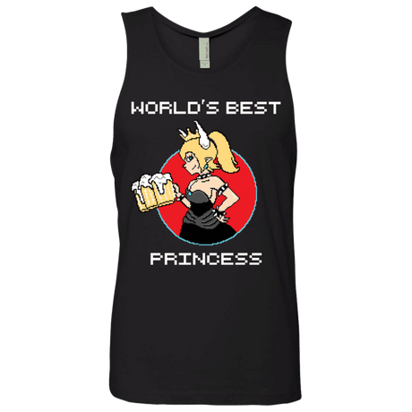 T-Shirts Black / S World's Best Princess Men's Premium Tank Top