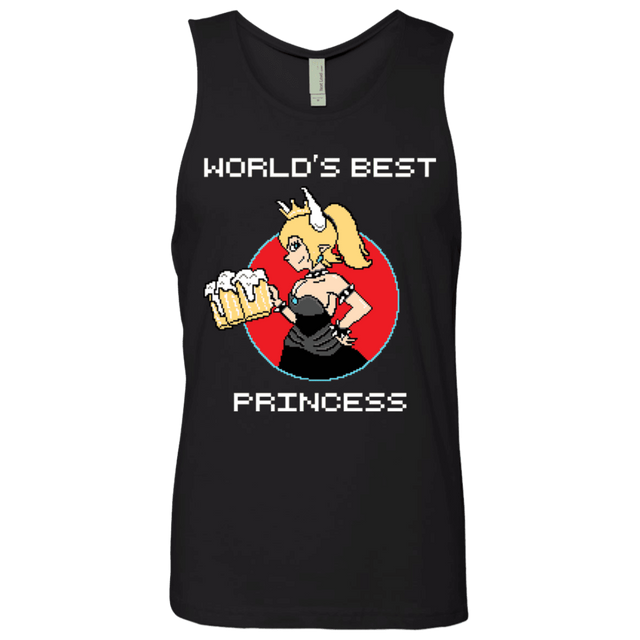 T-Shirts Black / S World's Best Princess Men's Premium Tank Top