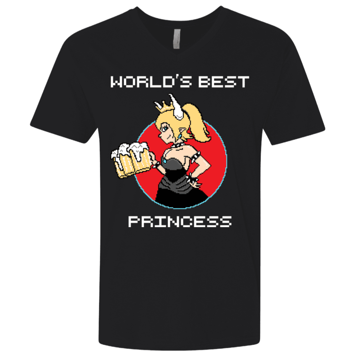 T-Shirts Black / X-Small World's Best Princess Men's Premium V-Neck