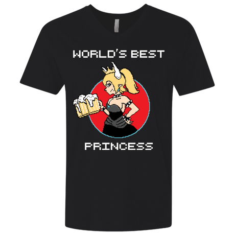 T-Shirts Black / X-Small World's Best Princess Men's Premium V-Neck