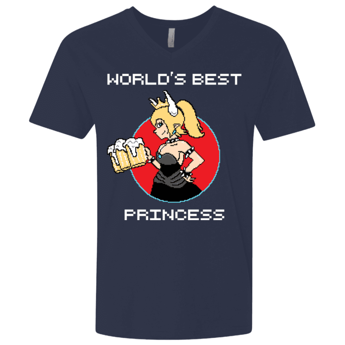 T-Shirts Midnight Navy / X-Small World's Best Princess Men's Premium V-Neck