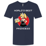 T-Shirts Midnight Navy / X-Small World's Best Princess Men's Premium V-Neck