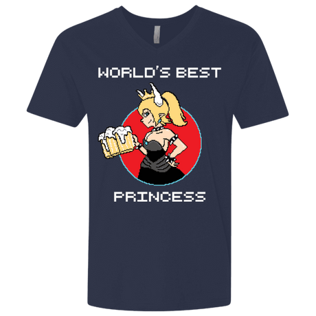 T-Shirts Midnight Navy / X-Small World's Best Princess Men's Premium V-Neck