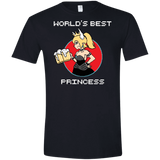 T-Shirts Black / X-Small World's Best Princess Men's Semi-Fitted Softstyle