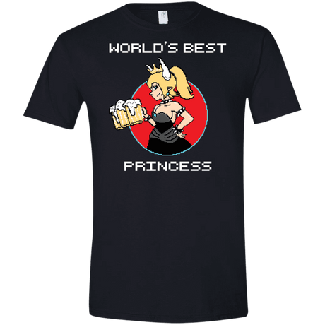 T-Shirts Black / X-Small World's Best Princess Men's Semi-Fitted Softstyle