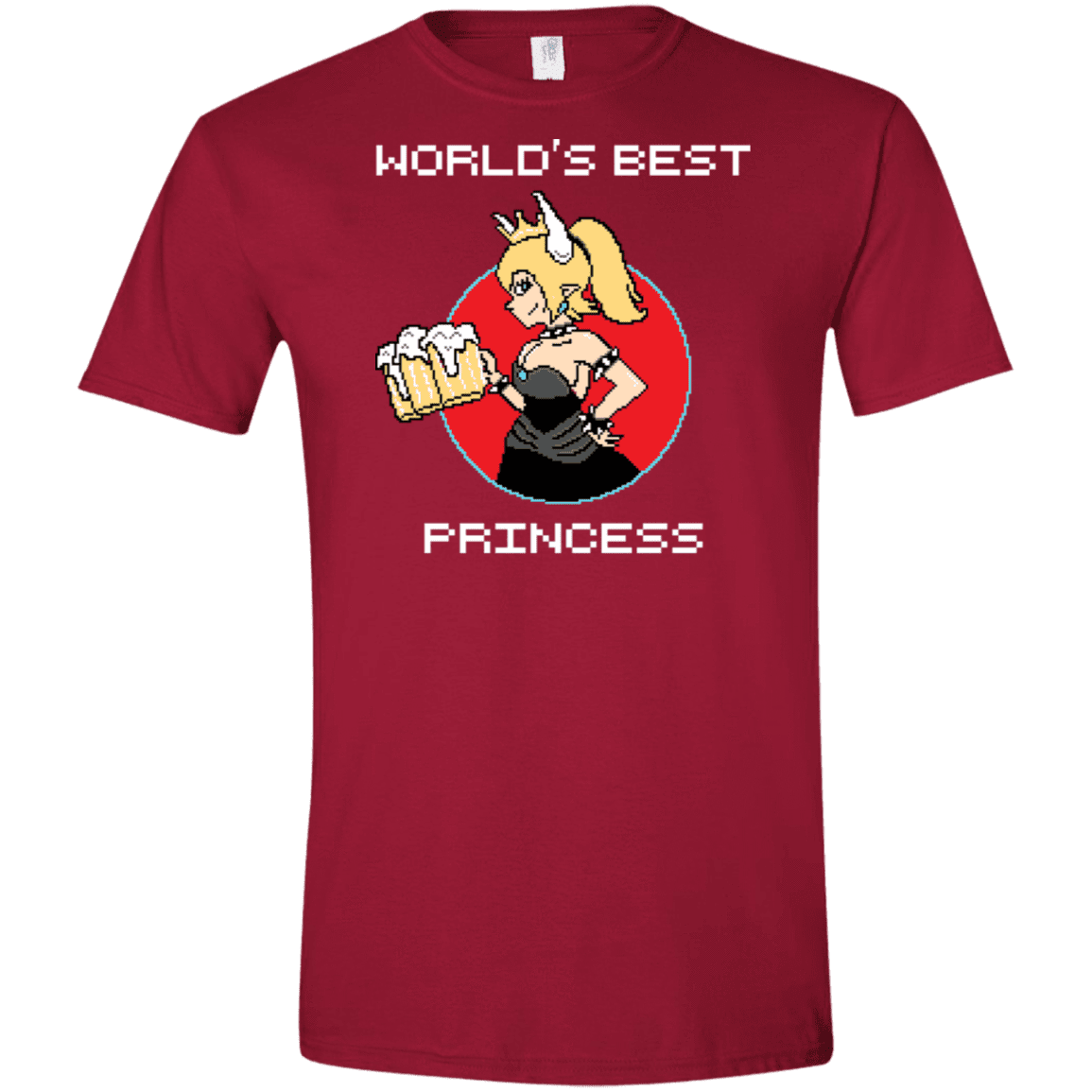 T-Shirts Cardinal Red / S World's Best Princess Men's Semi-Fitted Softstyle