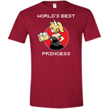 T-Shirts Cardinal Red / S World's Best Princess Men's Semi-Fitted Softstyle