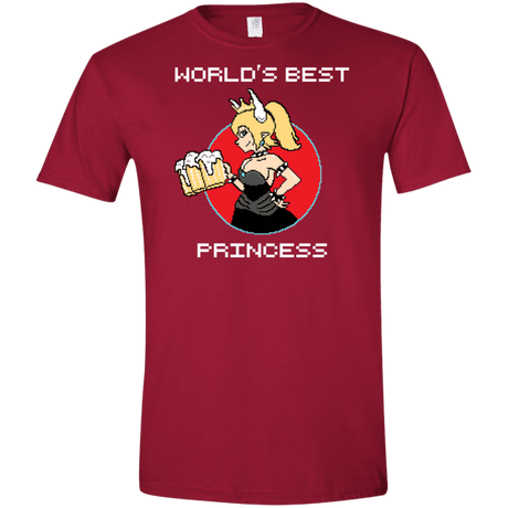 T-Shirts Cardinal Red / S World's Best Princess Men's Semi-Fitted Softstyle