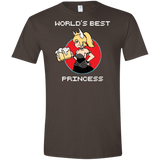 T-Shirts Dark Chocolate / S World's Best Princess Men's Semi-Fitted Softstyle