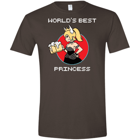 T-Shirts Dark Chocolate / S World's Best Princess Men's Semi-Fitted Softstyle