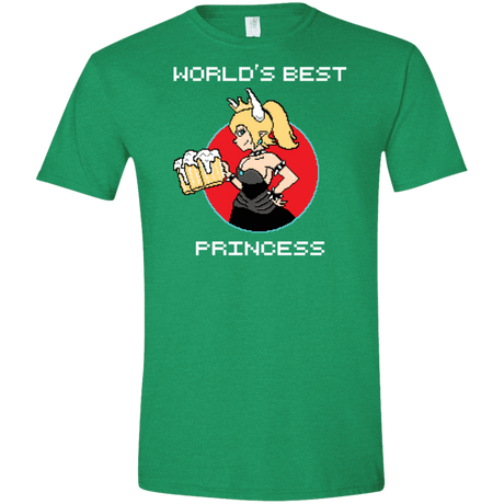 T-Shirts Heather Irish Green / S World's Best Princess Men's Semi-Fitted Softstyle