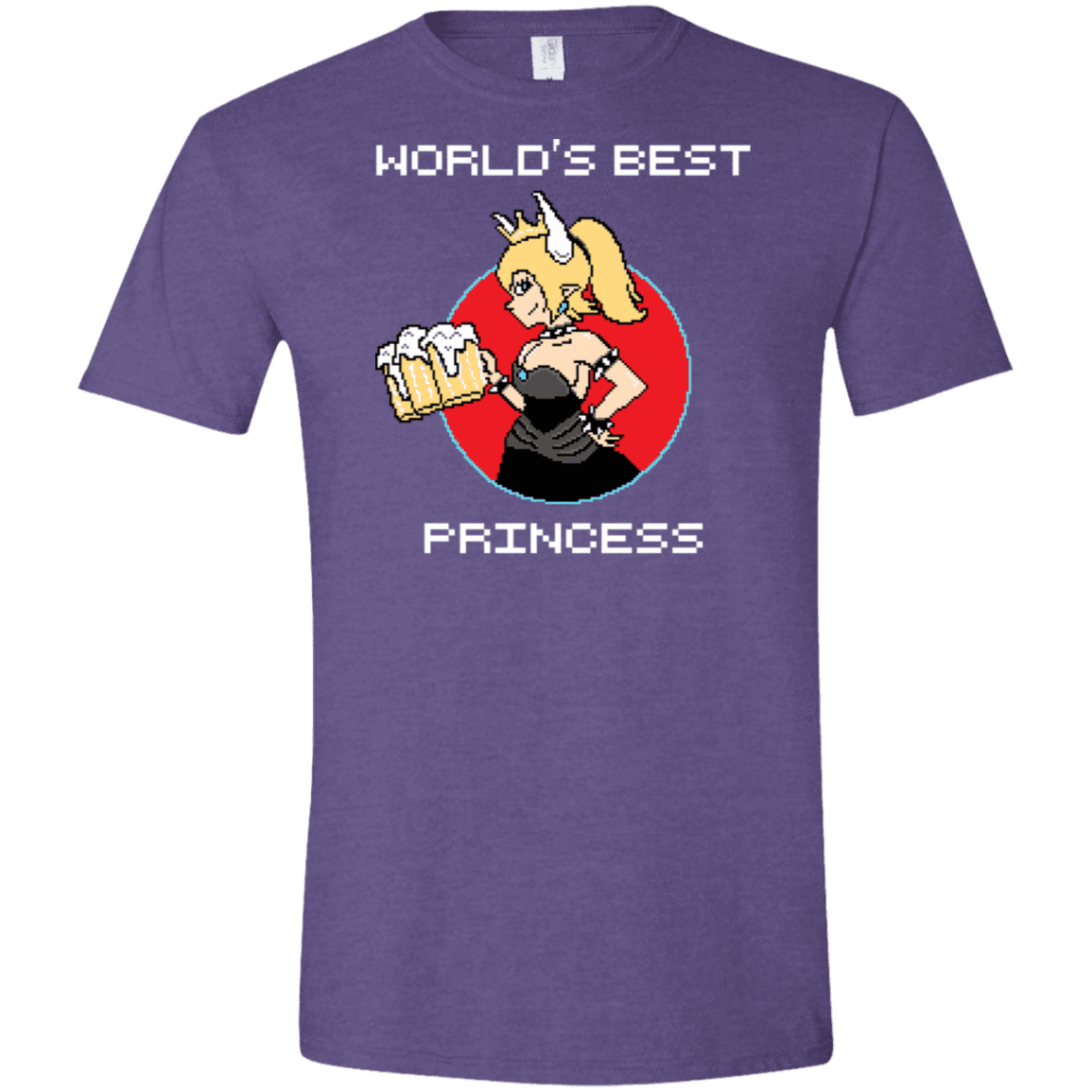 T-Shirts Heather Purple / S World's Best Princess Men's Semi-Fitted Softstyle