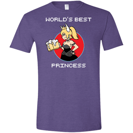 T-Shirts Heather Purple / S World's Best Princess Men's Semi-Fitted Softstyle