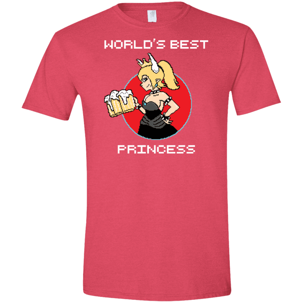 T-Shirts Heather Red / S World's Best Princess Men's Semi-Fitted Softstyle