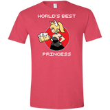 T-Shirts Heather Red / S World's Best Princess Men's Semi-Fitted Softstyle