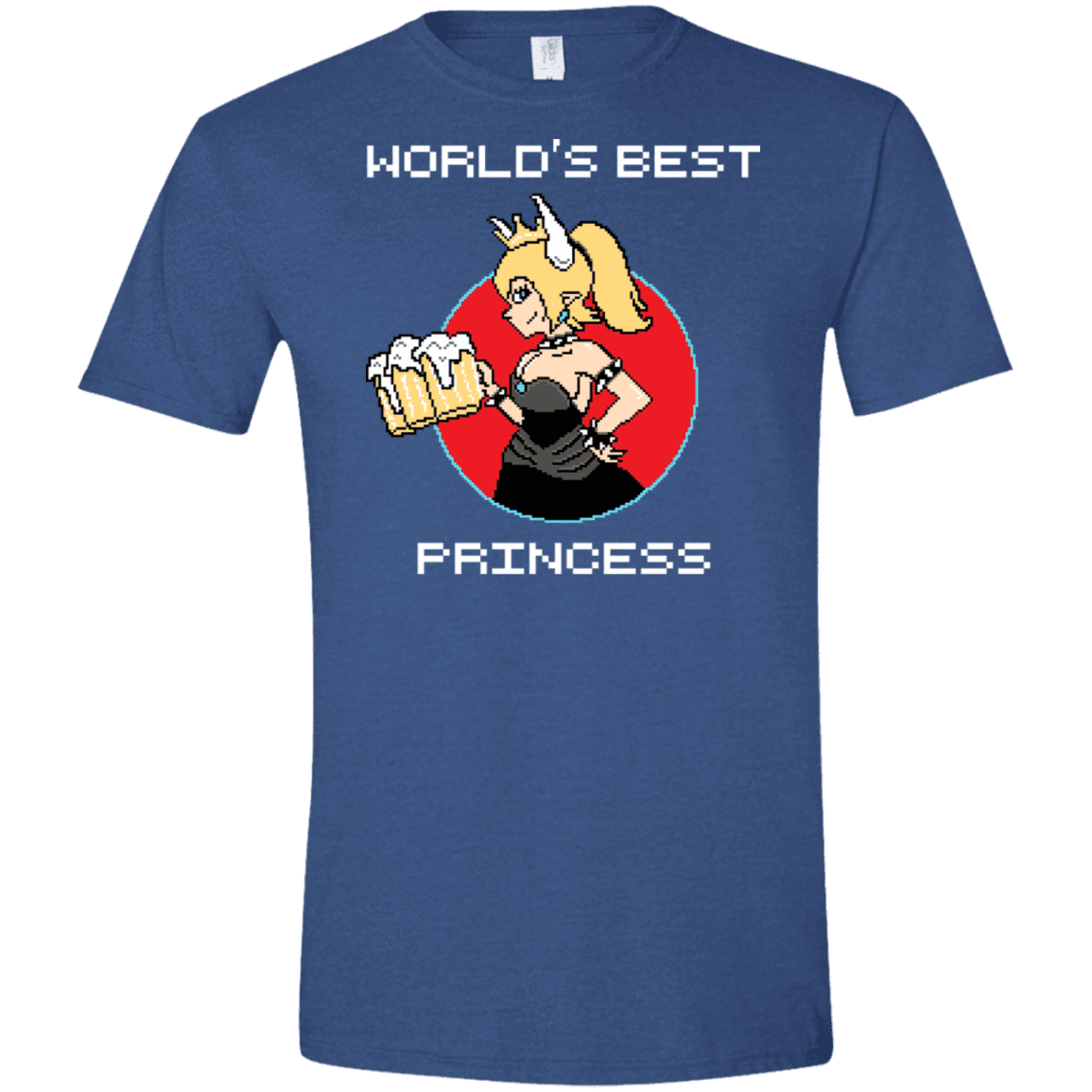 T-Shirts Heather Royal / X-Small World's Best Princess Men's Semi-Fitted Softstyle